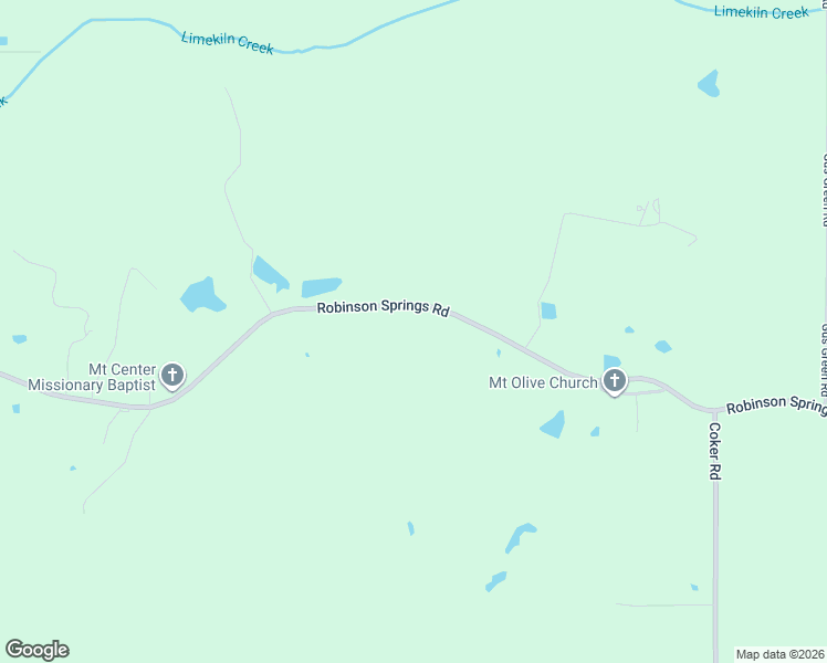 map of restaurants, bars, coffee shops, grocery stores, and more near 619 Robinson Springs Road in Flora