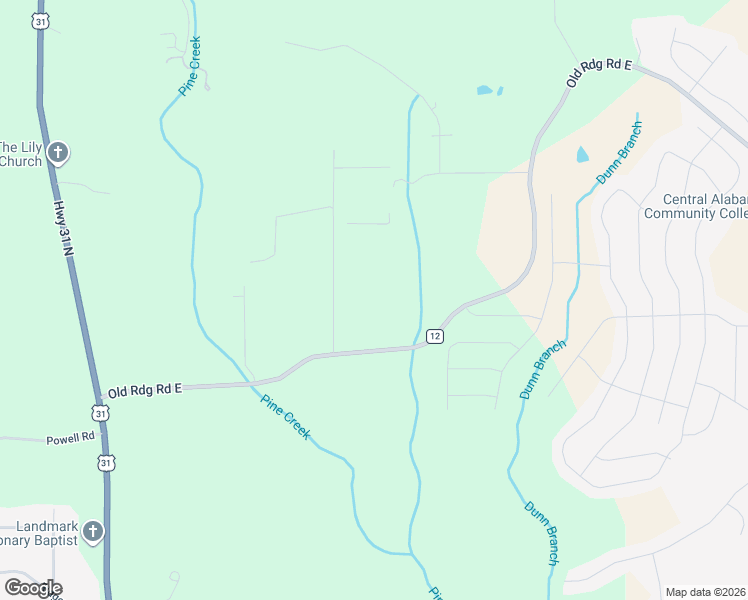 map of restaurants, bars, coffee shops, grocery stores, and more near 1033 Old Ridge Road East in Prattville