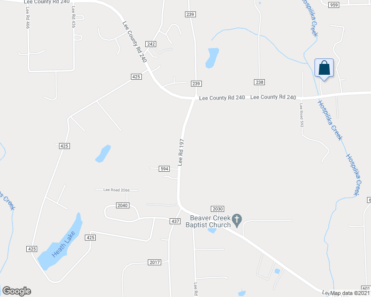 map of restaurants, bars, coffee shops, grocery stores, and more near 265 Lee Road 197 in Phenix City