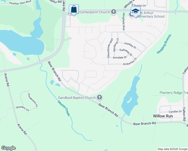 map of restaurants, bars, coffee shops, grocery stores, and more near 352 Grand Reserve Way in Kathleen
