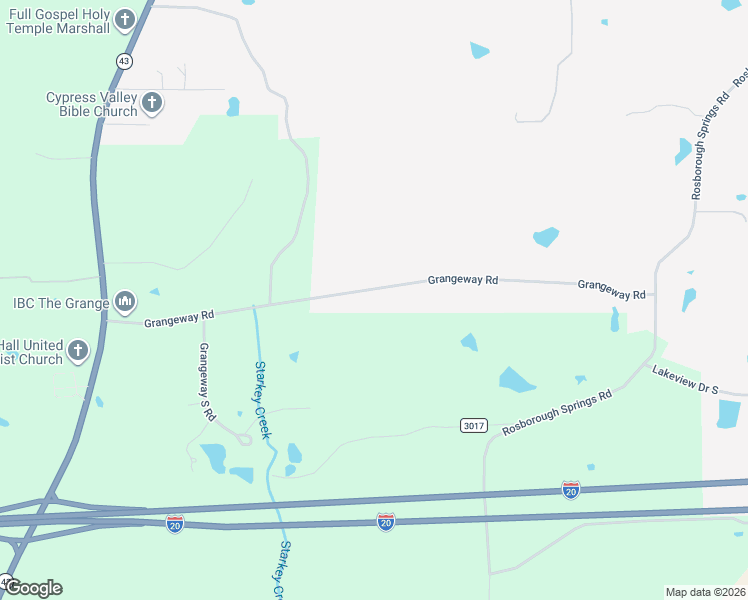 map of restaurants, bars, coffee shops, grocery stores, and more near 2315 Grangeway Road in Marshall