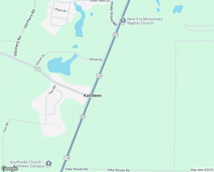 map of restaurants, bars, coffee shops, grocery stores, and more near 1048 Georgia 247 in Kathleen