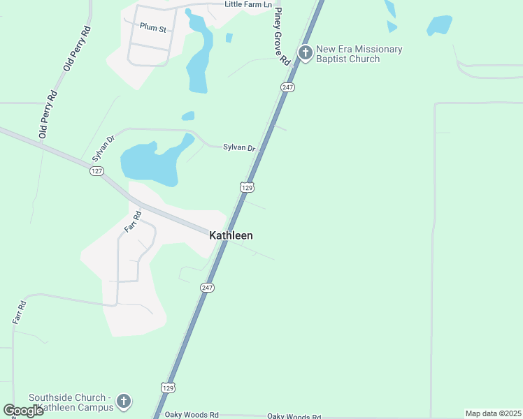 map of restaurants, bars, coffee shops, grocery stores, and more near 1048 Georgia 247 in Kathleen