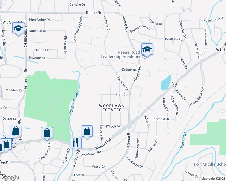 map of restaurants, bars, coffee shops, grocery stores, and more near 2948 Grant Road in Columbus