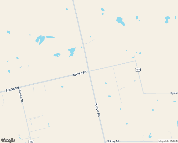 map of restaurants, bars, coffee shops, grocery stores, and more near County Road 499 in Abilene