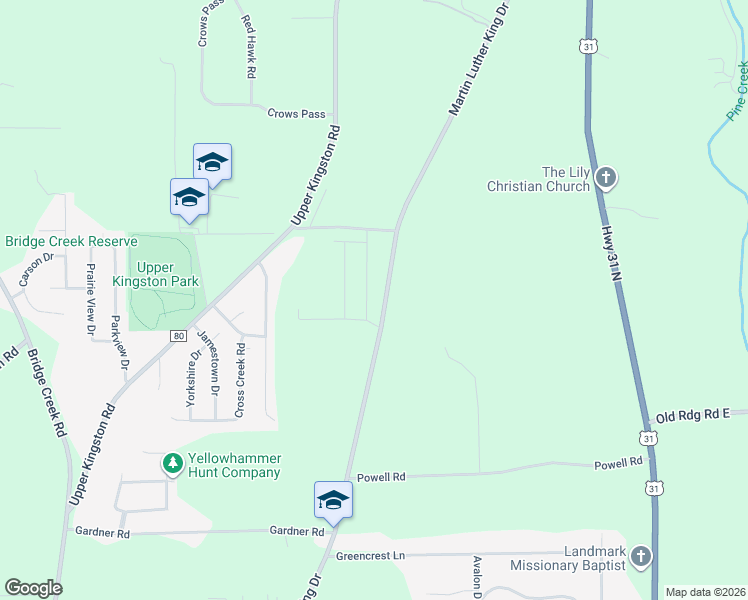 map of restaurants, bars, coffee shops, grocery stores, and more near in Prattville