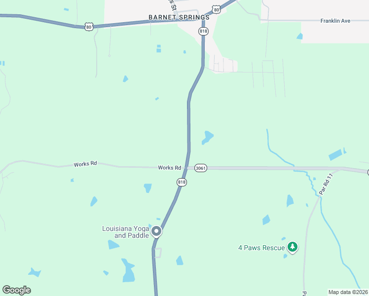 map of restaurants, bars, coffee shops, grocery stores, and more near 3155-3307 Highway 818 in Ruston