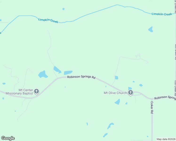 map of restaurants, bars, coffee shops, grocery stores, and more near 620 Robinson Springs Road in Flora