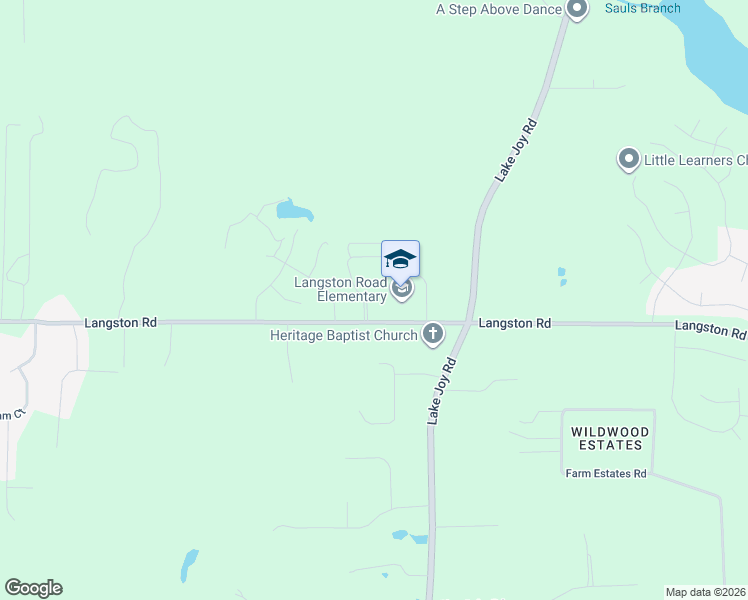 map of restaurants, bars, coffee shops, grocery stores, and more near 333 Langston Road in Perry