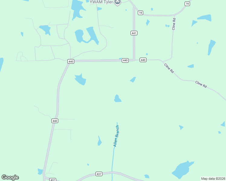 map of restaurants, bars, coffee shops, grocery stores, and more near 16092 County Road 440 in Lindale