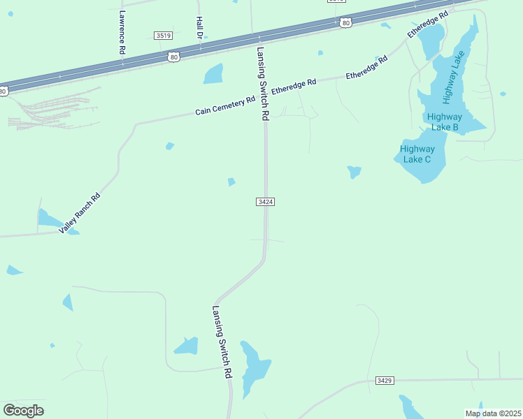 map of restaurants, bars, coffee shops, grocery stores, and more near 750 Lansing Switch Road in Longview