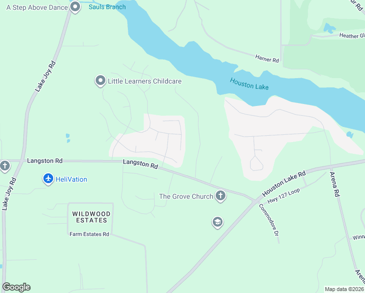 map of restaurants, bars, coffee shops, grocery stores, and more near 105 Goldenrod Trail in Perry