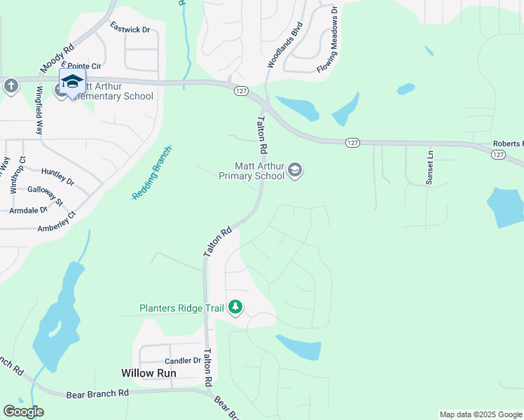map of restaurants, bars, coffee shops, grocery stores, and more near 160 Talton Road in Kathleen