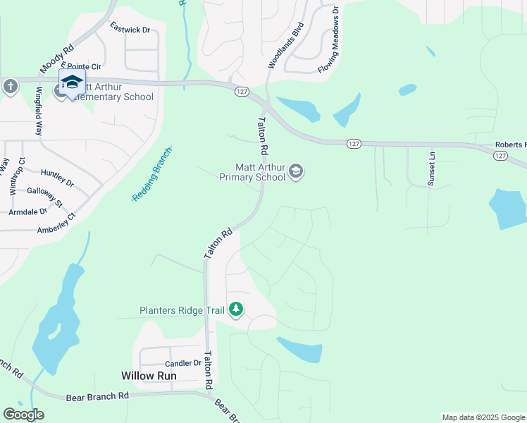 map of restaurants, bars, coffee shops, grocery stores, and more near 160 Talton Road in Kathleen