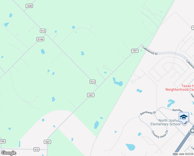 map of restaurants, bars, coffee shops, grocery stores, and more near 600 County Road 914 in Burleson