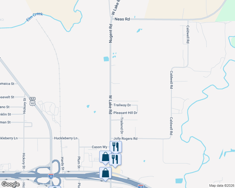 map of restaurants, bars, coffee shops, grocery stores, and more near 4051 Farm to Market Road 600 in Abilene