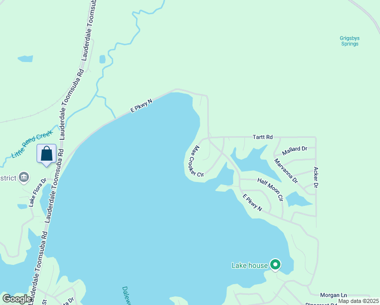 map of restaurants, bars, coffee shops, grocery stores, and more near 9124 Mae Crooker Circle in Lauderdale