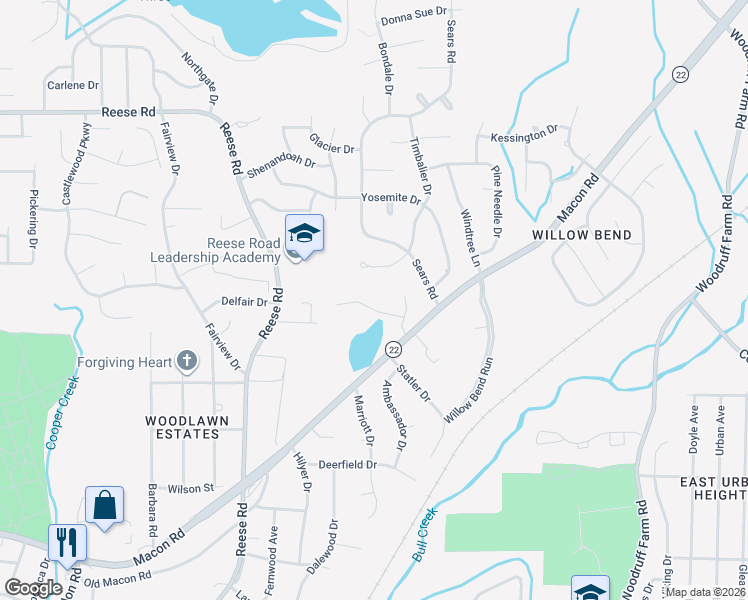 map of restaurants, bars, coffee shops, grocery stores, and more near 3912 Timbalier Drive in Columbus