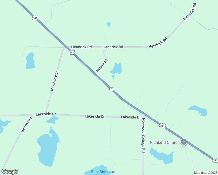 map of restaurants, bars, coffee shops, grocery stores, and more near 8503 U.S. 341 in Fort Valley