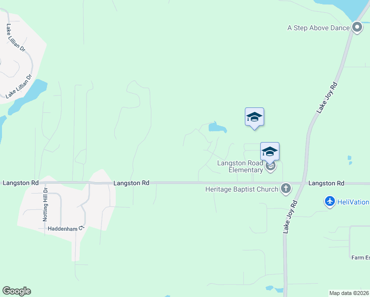 map of restaurants, bars, coffee shops, grocery stores, and more near 359 Langston Road in Perry