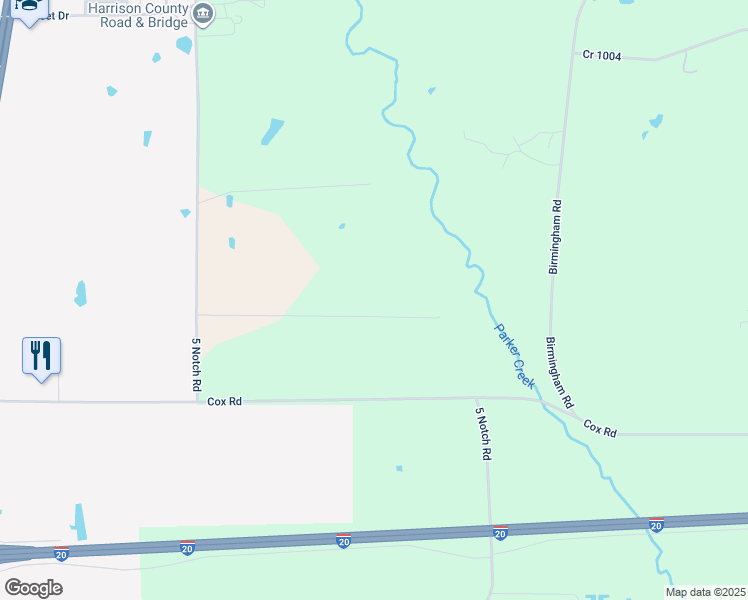 map of restaurants, bars, coffee shops, grocery stores, and more near 1543 Cr 1000 in Marshall