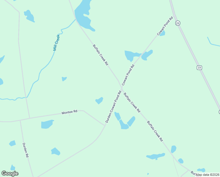map of restaurants, bars, coffee shops, grocery stores, and more near Durden-Cowart Pond Road in Metter