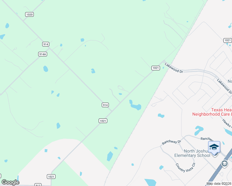 map of restaurants, bars, coffee shops, grocery stores, and more near 600 County Road 914 in Burleson