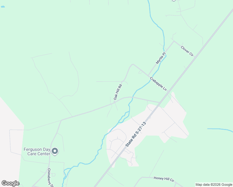 map of restaurants, bars, coffee shops, grocery stores, and more near Oak Hill Road in Jasper County