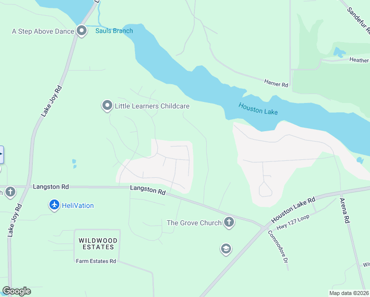 map of restaurants, bars, coffee shops, grocery stores, and more near 207 Goldenrod Trail in Perry