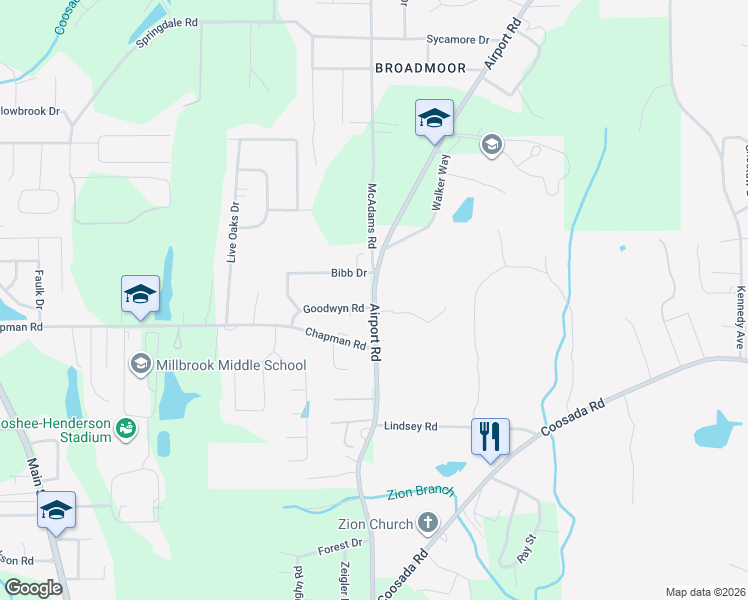 map of restaurants, bars, coffee shops, grocery stores, and more near County Road 17 in Millbrook
