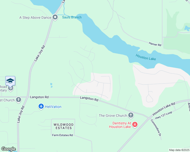 map of restaurants, bars, coffee shops, grocery stores, and more near 204 East River Cane Run in Perry