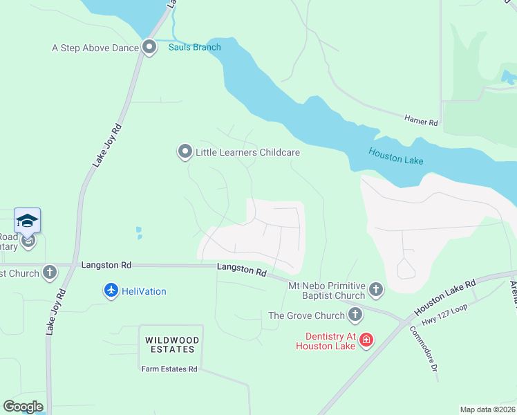 map of restaurants, bars, coffee shops, grocery stores, and more near 204 East River Cane Run in Perry