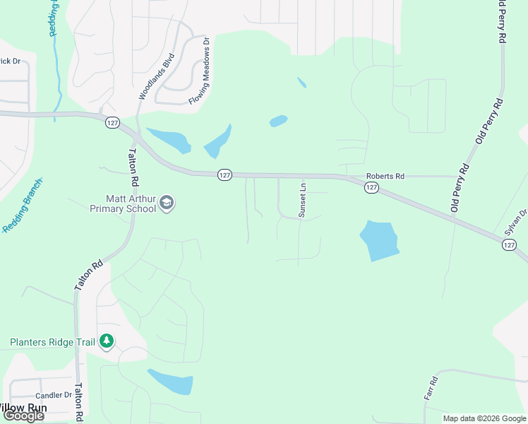 map of restaurants, bars, coffee shops, grocery stores, and more near 400 Redding Drive in Kathleen