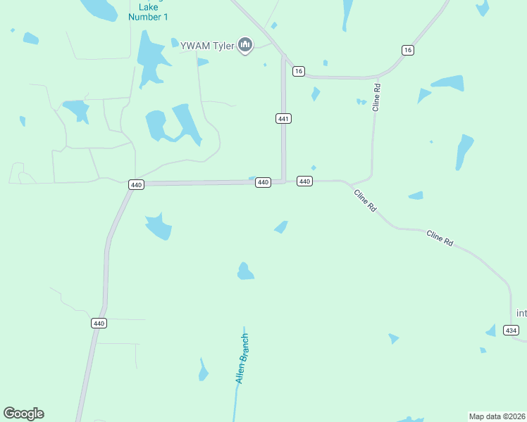 map of restaurants, bars, coffee shops, grocery stores, and more near 16126 County Road 440 in Lindale