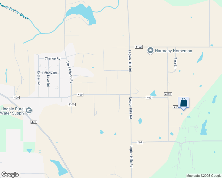 map of restaurants, bars, coffee shops, grocery stores, and more near 12422 County Road 499 in Lindale