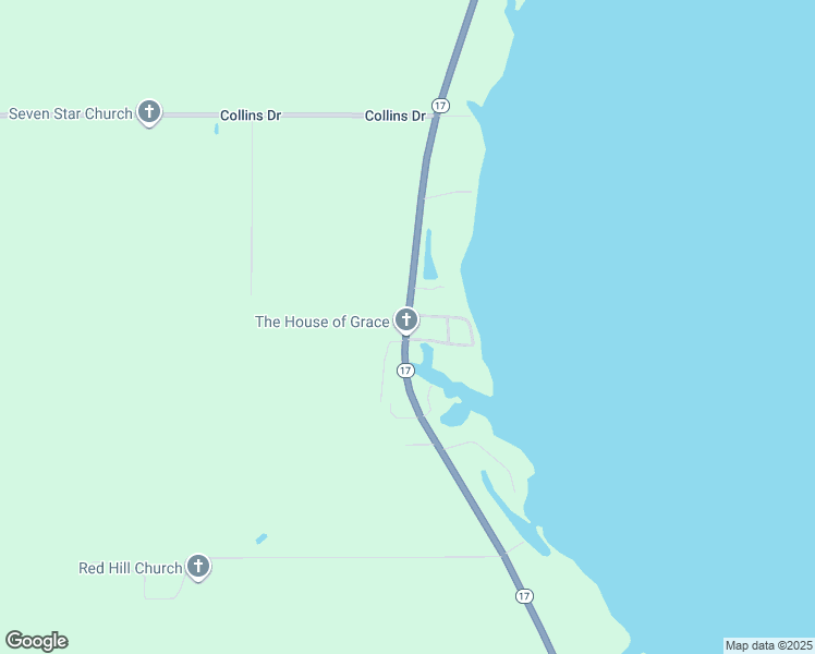 map of restaurants, bars, coffee shops, grocery stores, and more near 6940 Louisiana 17 in Delhi