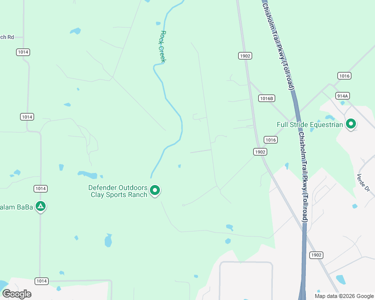 map of restaurants, bars, coffee shops, grocery stores, and more near 8116 Whispering Meadows Road in Joshua