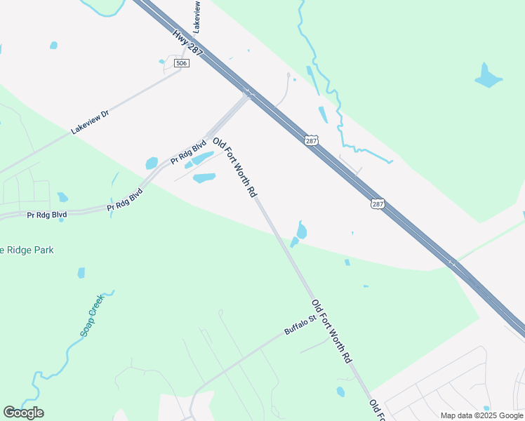 map of restaurants, bars, coffee shops, grocery stores, and more near 5100 Old Fort Worth Road in Midlothian