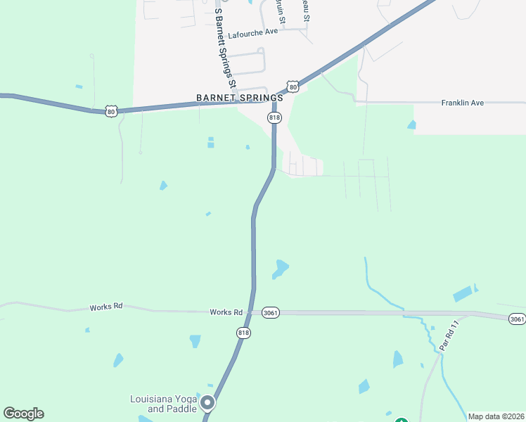 map of restaurants, bars, coffee shops, grocery stores, and more near 3155 Louisiana 818 in Ruston