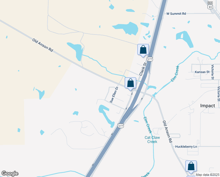 map of restaurants, bars, coffee shops, grocery stores, and more near 2965 Sunlake Drive in Abilene