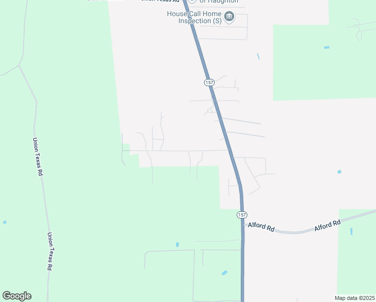 map of restaurants, bars, coffee shops, grocery stores, and more near 506 Spring Creek Road in Haughton
