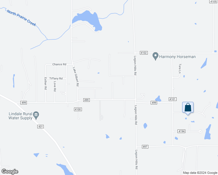 map of restaurants, bars, coffee shops, grocery stores, and more near 16133 Rolling Meadows Drive in Lindale