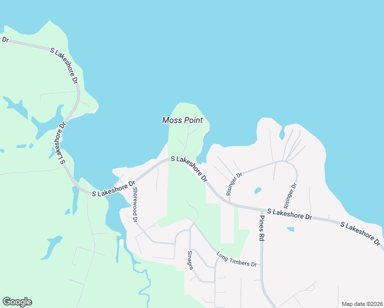 map of restaurants, bars, coffee shops, grocery stores, and more near 6614-6658 South Lakeshore Drive in Shreveport