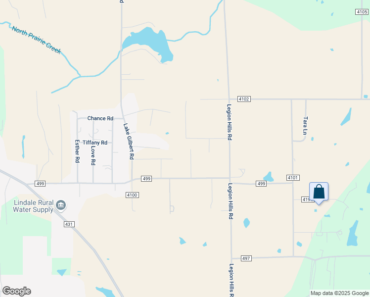 map of restaurants, bars, coffee shops, grocery stores, and more near 16133 Rolling Meadows Drive in Lindale