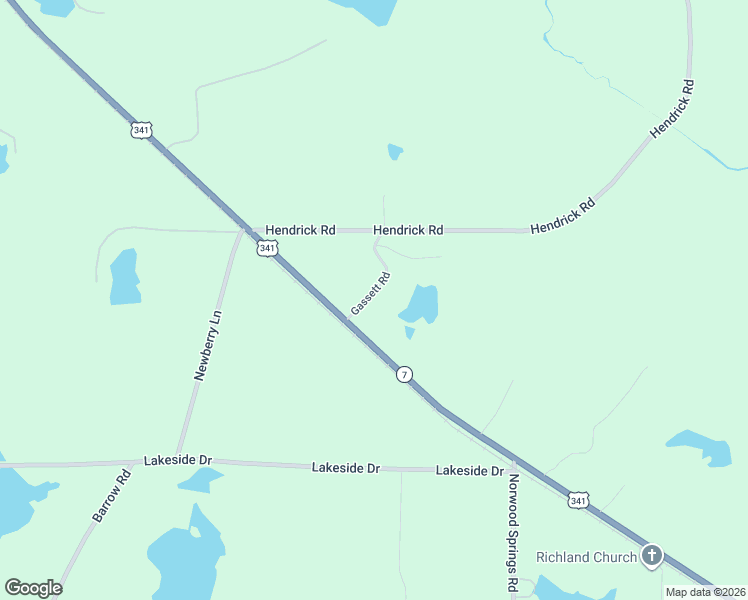 map of restaurants, bars, coffee shops, grocery stores, and more near 201 Gassett Road in Fort Valley