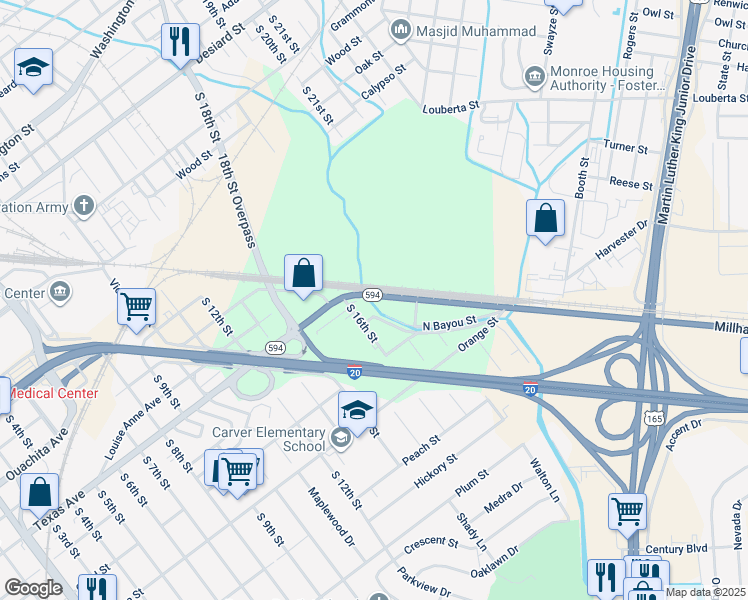 map of restaurants, bars, coffee shops, grocery stores, and more near 1601-1753 Millhaven Rd in Monroe