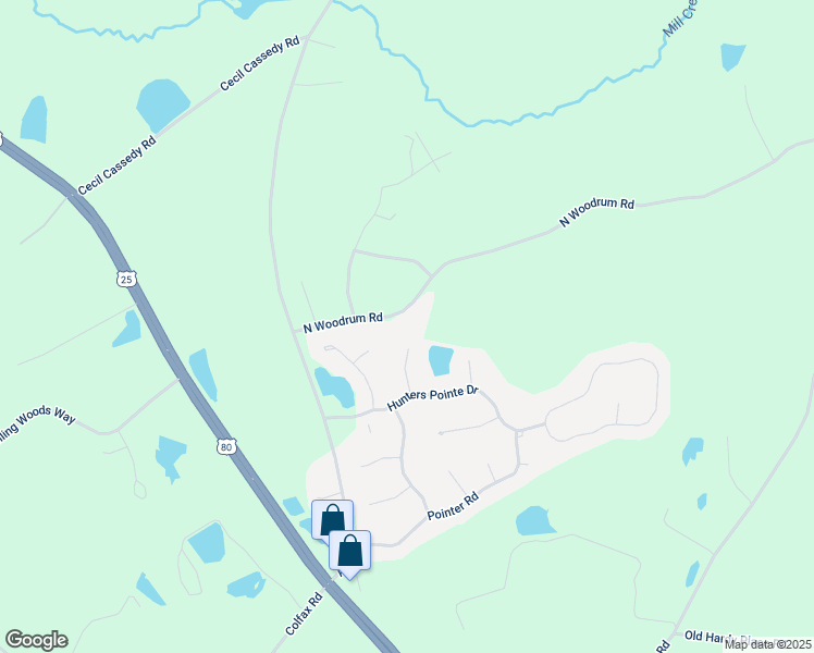 map of restaurants, bars, coffee shops, grocery stores, and more near 230 County Road 08 in Statesboro