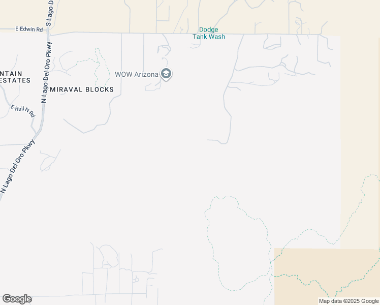 map of restaurants, bars, coffee shops, grocery stores, and more near 16400 North Ridge Rock Trail in Tucson