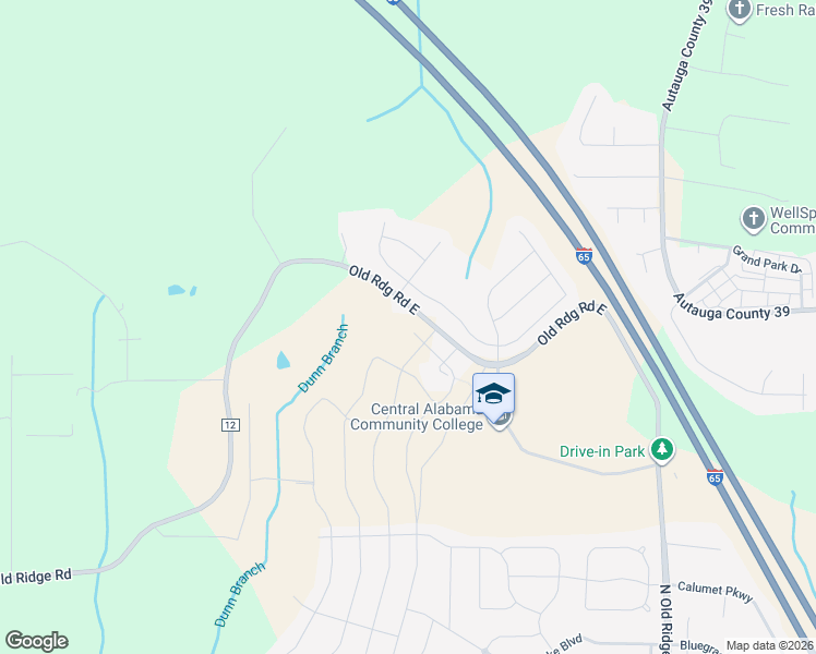 map of restaurants, bars, coffee shops, grocery stores, and more near 1252-1270 Old Ridge Road in Prattville