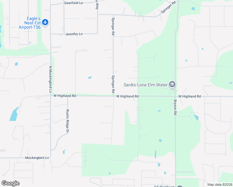 map of restaurants, bars, coffee shops, grocery stores, and more near 6221 West Highland Road in Midlothian